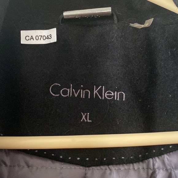 CALVIN KLEIN Double face wool blend  COAT WITH POCKETS AND INNER POCKETS - Picture 2 of 10